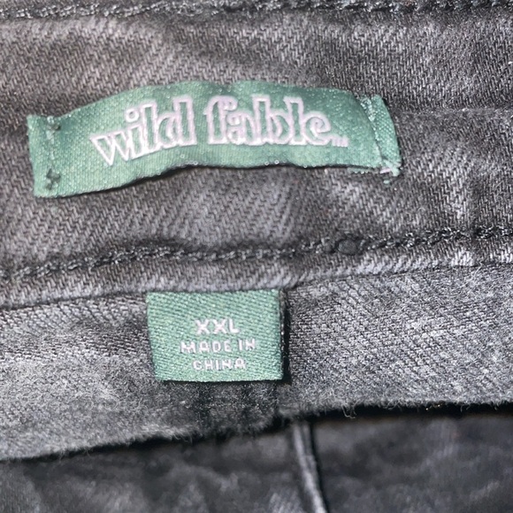 Wild Fable Black Denim Mini Skort with Stud Details - Picture 5 of 5